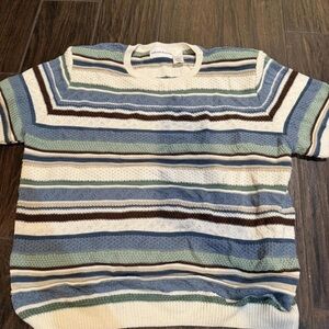 Alfred Dunner Multicolor Striped Sweater